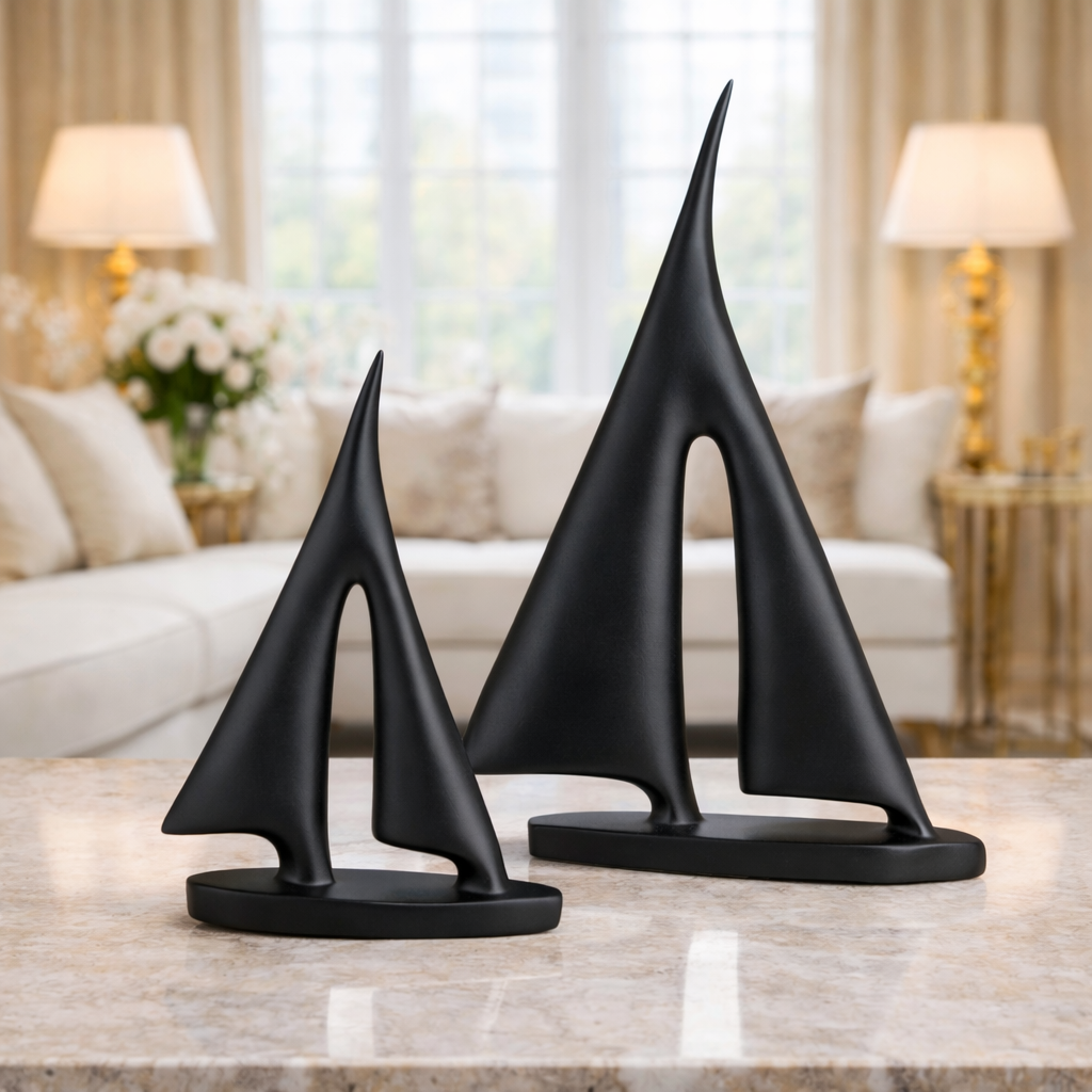 Luxury Black Boat Decor Set | EnamorarDecor