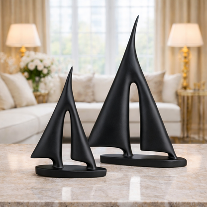Luxury Black Boat Decor Set | EnamorarDecor
