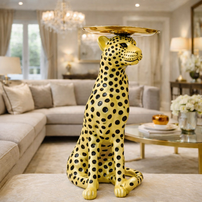 Luxury Big Yellow Cheetah Statement Decor | EnamorarDecor