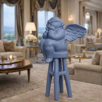 Luxury Blue Ladder Angel Showpiece | EnamorarDecor