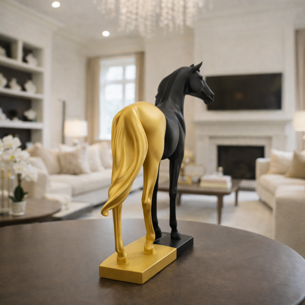 Ace of Spade Black Luxury Horse Decor | EnamorarDecor