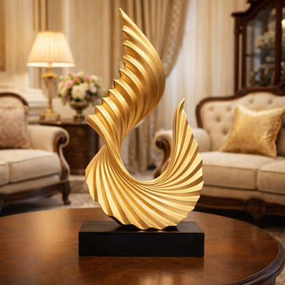 Luxury Golden Twisted Tale Showpiece | EnamorarDecor