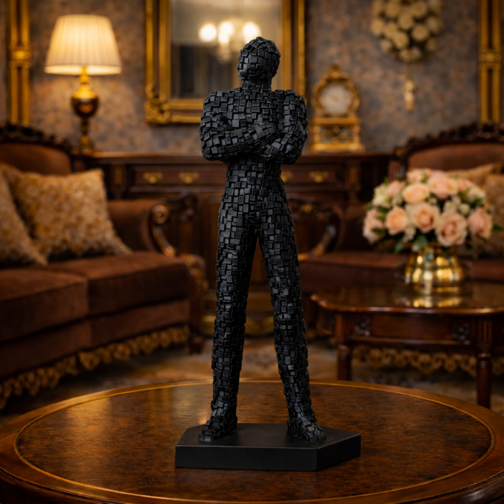 Luxury Glossy Black Dreamy XL Sculpture | EnamorarDecor