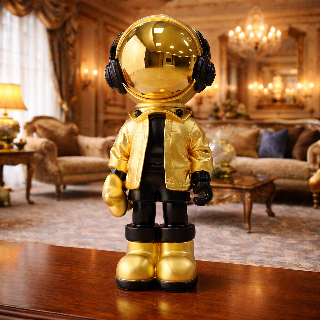 Luxury Golden Astronaut Decor Figurine | EnamorarDecor