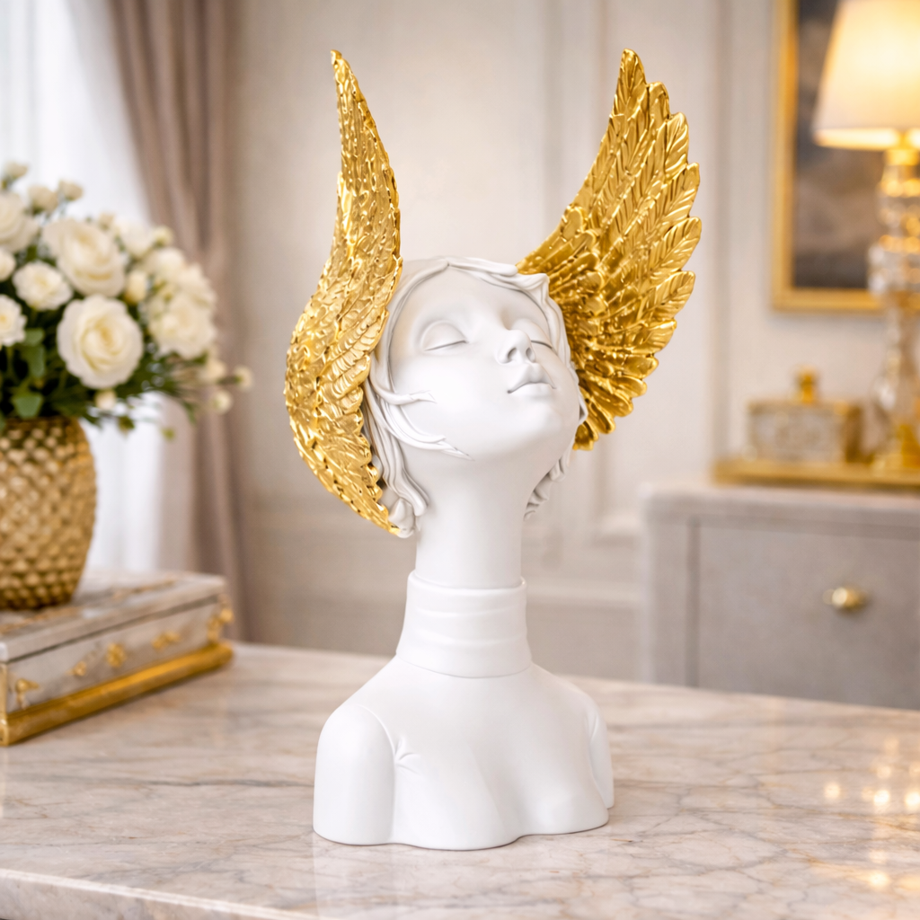 White Wing Lady Luxury Decor Bust | EnamorarDecor