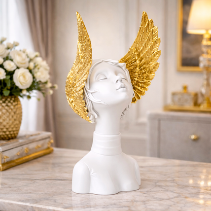 White Wing Lady Luxury Decor Bust | EnamorarDecor