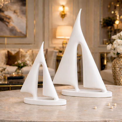 Luxury White Boat Decor Set | EnamorarDecor