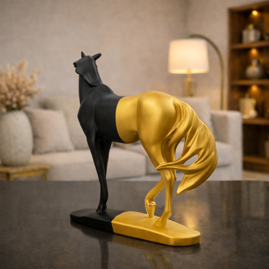 Ace of Spade Black Luxury Horse Decor | EnamorarDecor