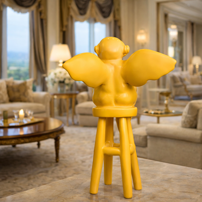 Luxury Yellow Ladder Angel Showpiece | EnamorarDecor