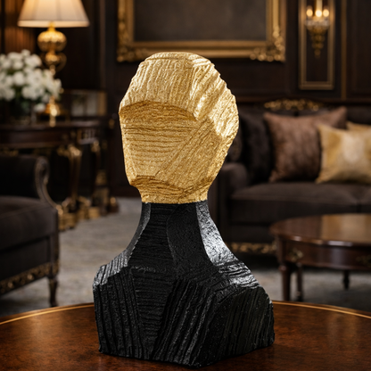 Luxury Golden & Black Anon Sculpture | EnamorarDecor