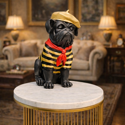 Luxury Golden Dog Sailor Decor Figurine | EnamorarDecor
