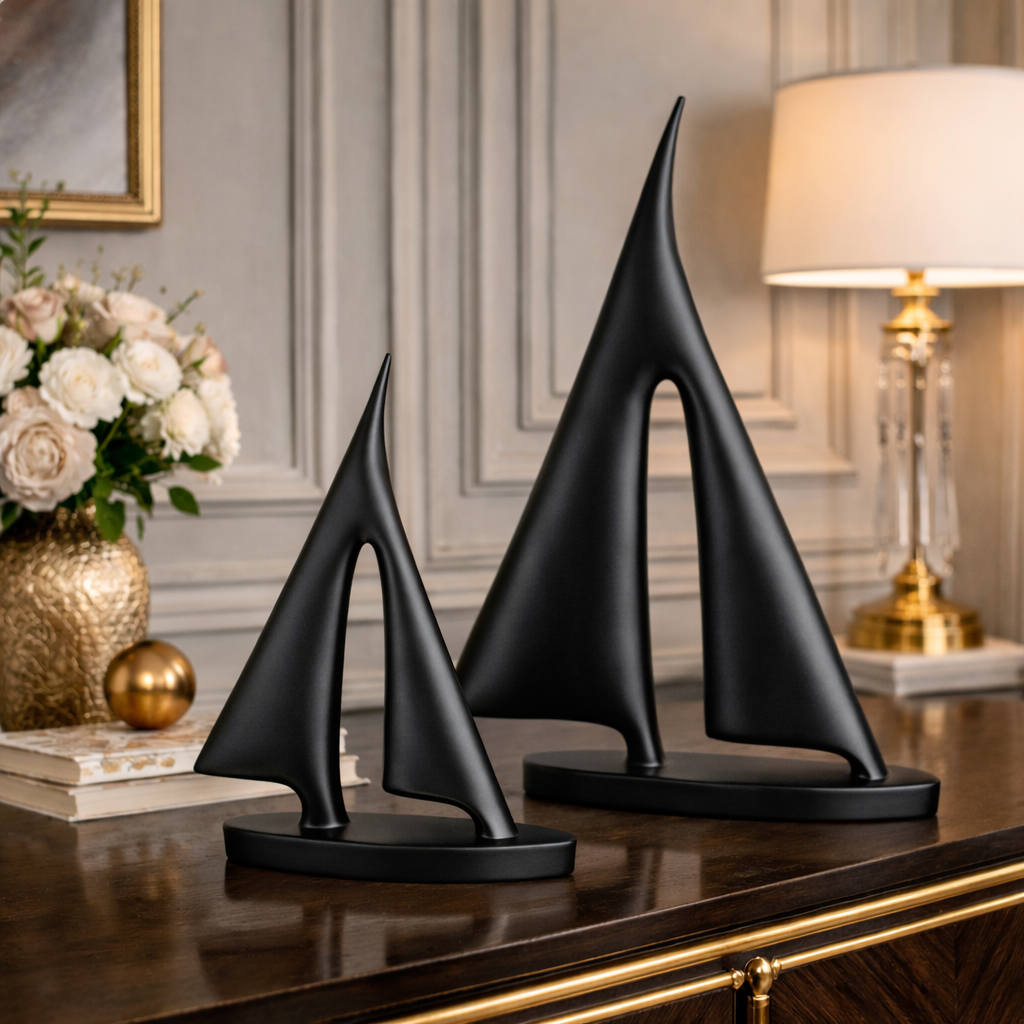 Luxury Black Boat Decor Set | EnamorarDecor