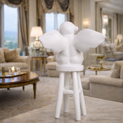 Luxury White Ladder Angel Showpiece | EnamorarDecor