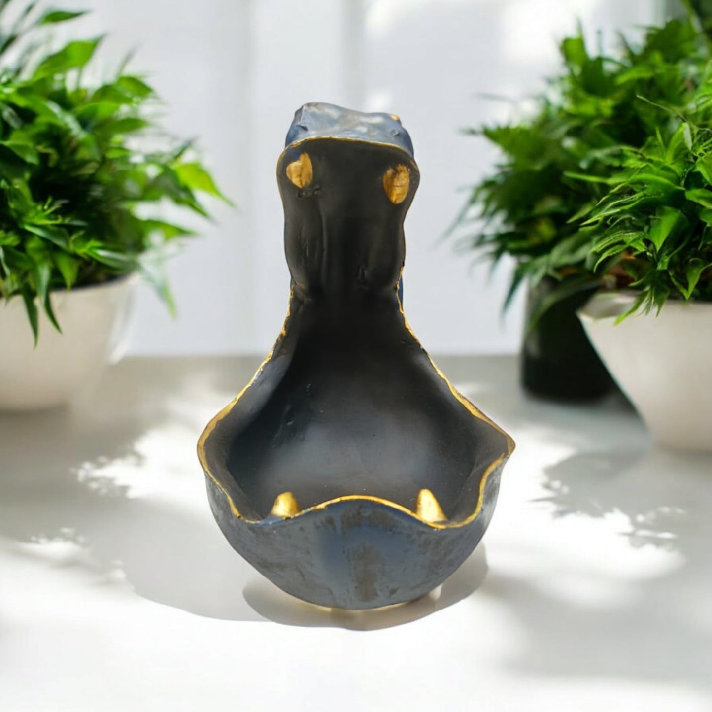 Blue Multipurpose Big Mouth Hippo Storage | EnamorarDecor