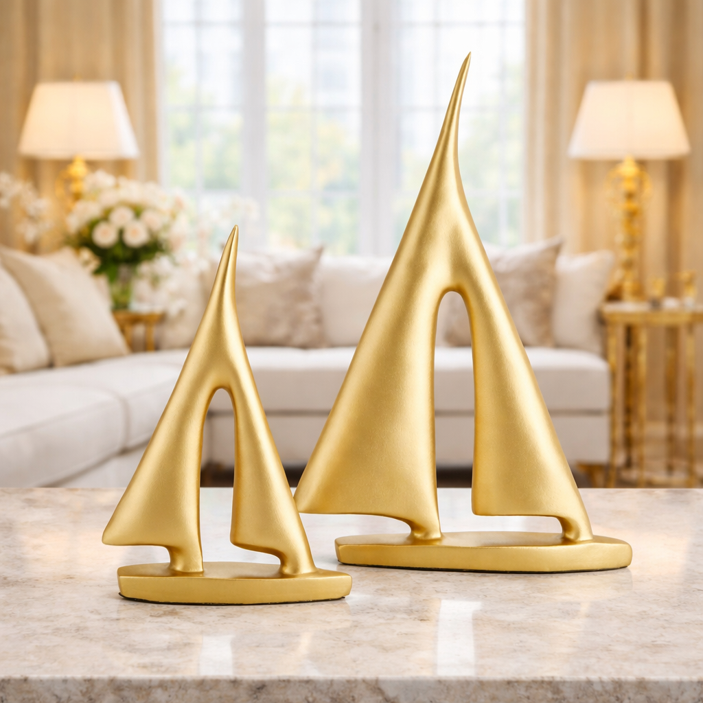Luxury Golden Boat Decor Set | EnamorarDecor