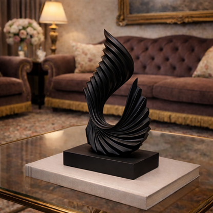 Luxury Black Twisted Tale Showpiece | EnamorarDecor