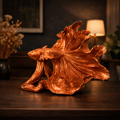 Luxury Copper Betta Fish Showpiece | EnamorarDecor