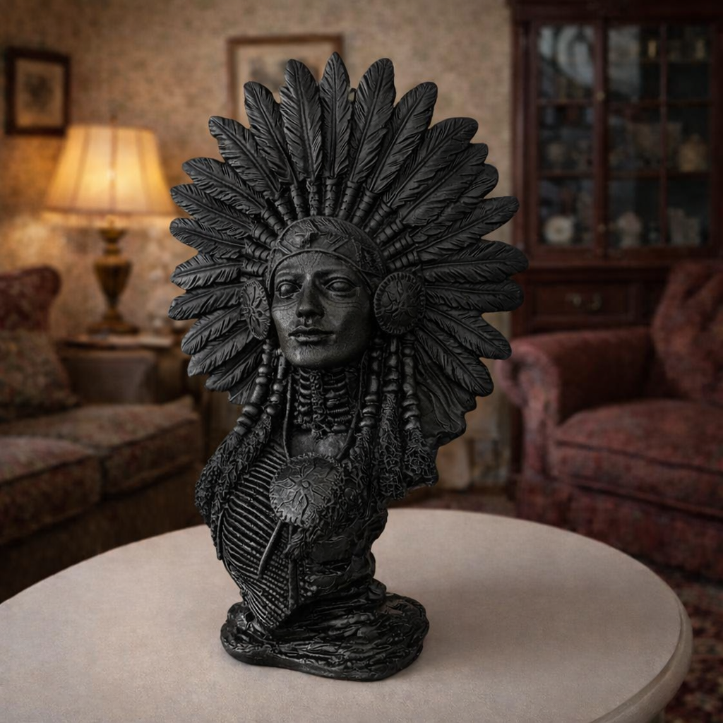 Luxury Black Afro Lady Decor Statue | EnamorarDecor