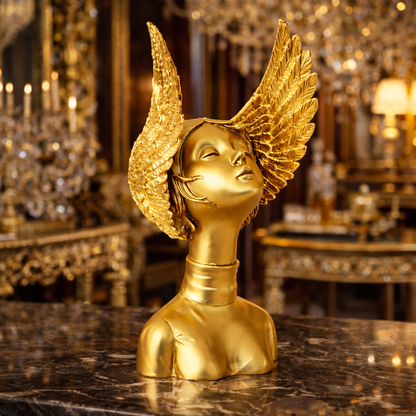 Golden Wing Lady Luxury Decor Bust | EnamorarDecor