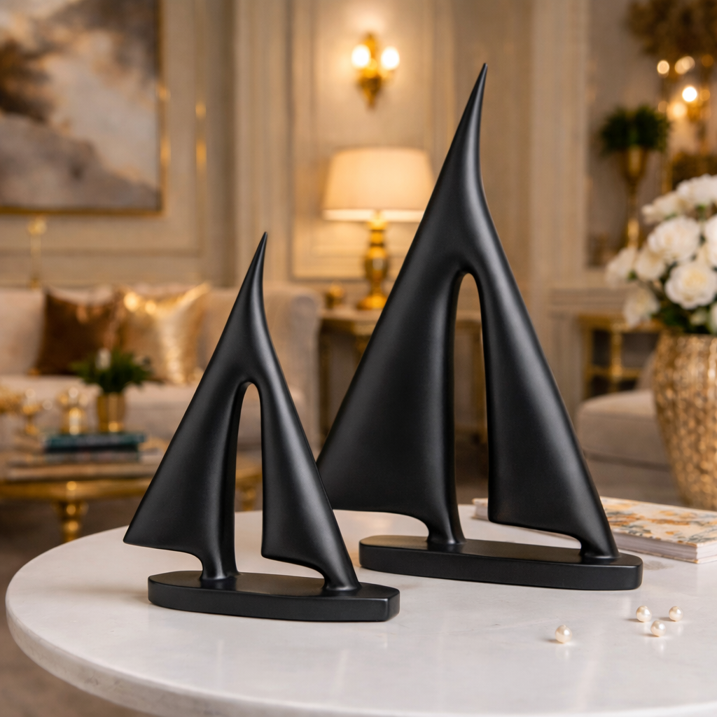 Luxury Black Boat Decor Set | EnamorarDecor