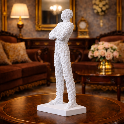 Luxury Glossy White Dreamy XL Sculpture | EnamorarDecor
