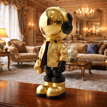 Luxury Golden Astronaut Decor Figurine | EnamorarDecor