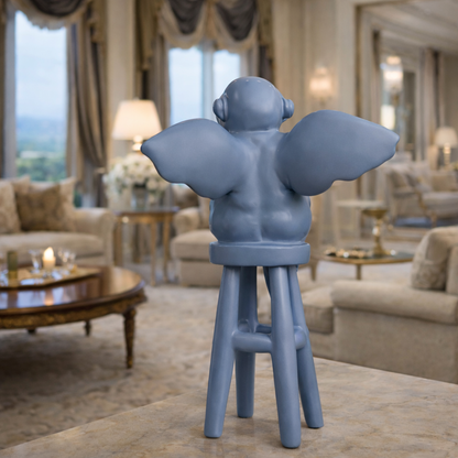 Luxury Blue Ladder Angel Showpiece | EnamorarDecor