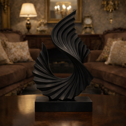 Luxury Black Twisted Tale Showpiece | EnamorarDecor
