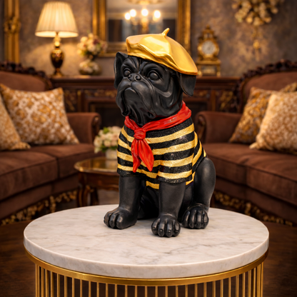 Luxury Golden Dog Sailor Decor Figurine | EnamorarDecor