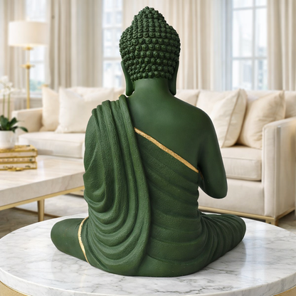 Luxury Big Olive Green Buddha Statue | EnamorarDecor