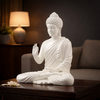 Luxury Big White Buddha Statue | EnamorarDecor