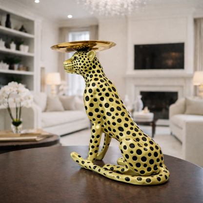 Luxury Big Yellow Cheetah Statement Decor | EnamorarDecor