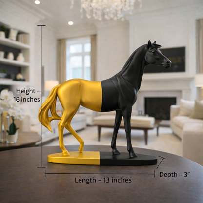 Ace of Spade Black Luxury Horse Decor | EnamorarDecor