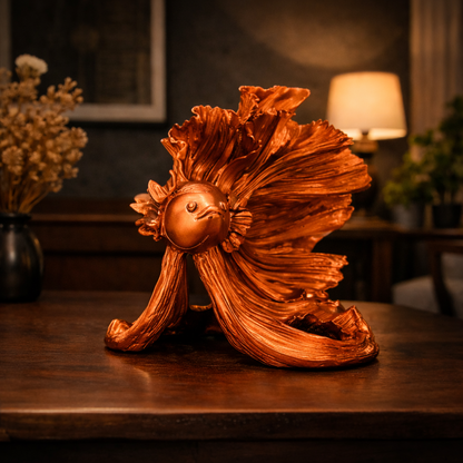 Luxury Copper Betta Fish Showpiece | EnamorarDecor