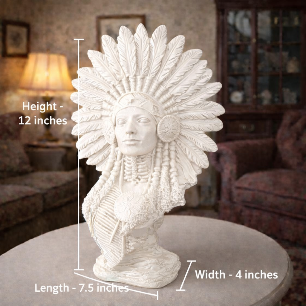 Luxury White Afro Lady Decor Statue | EnamorarDecor