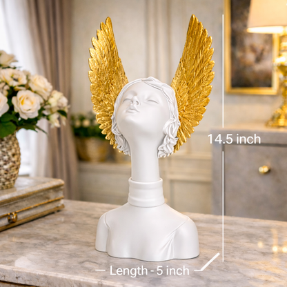 White Wing Lady Luxury Decor Bust | EnamorarDecor