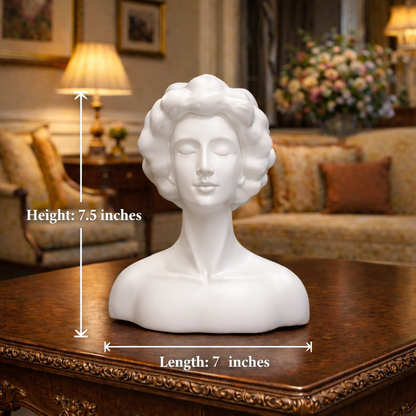 Luxury White Cloud Lady Sculpture Decor | EnamorarDecor