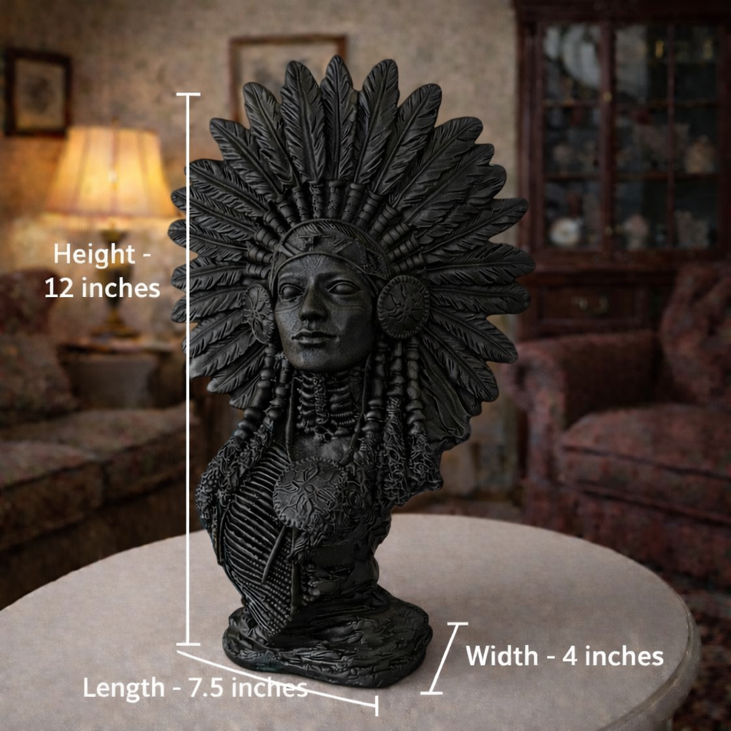 Luxury Black Afro Lady Decor Statue | EnamorarDecor