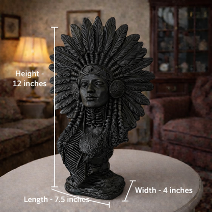 Luxury Black Afro Lady Decor Statue | EnamorarDecor