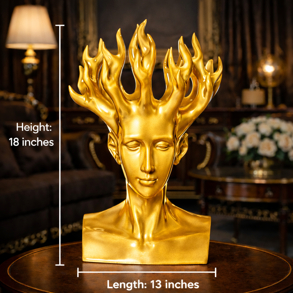 Luxury Golden Blooming Beauty Decor Sculpture | EnamorarDecor