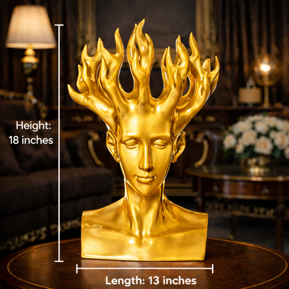 Luxury Golden Blooming Beauty Decor Sculpture | EnamorarDecor