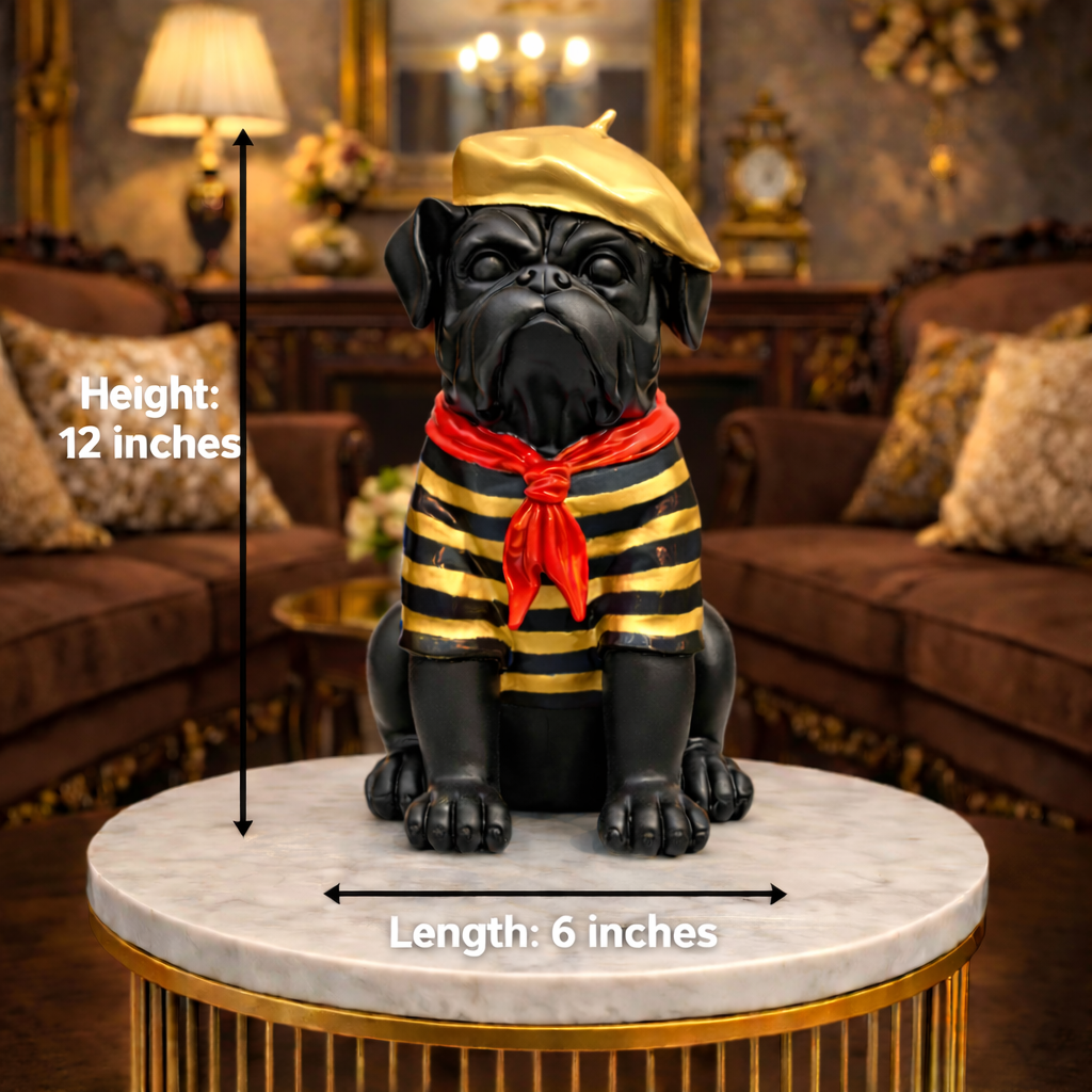 Luxury Golden Dog Sailor Decor Figurine | EnamorarDecor