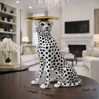 Luxury Big Snow Cheetah Statement Decor | EnamorarDecor