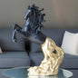 Big Horse Standing on Hind Legs Sculpture (Black) | EnamorarDecor