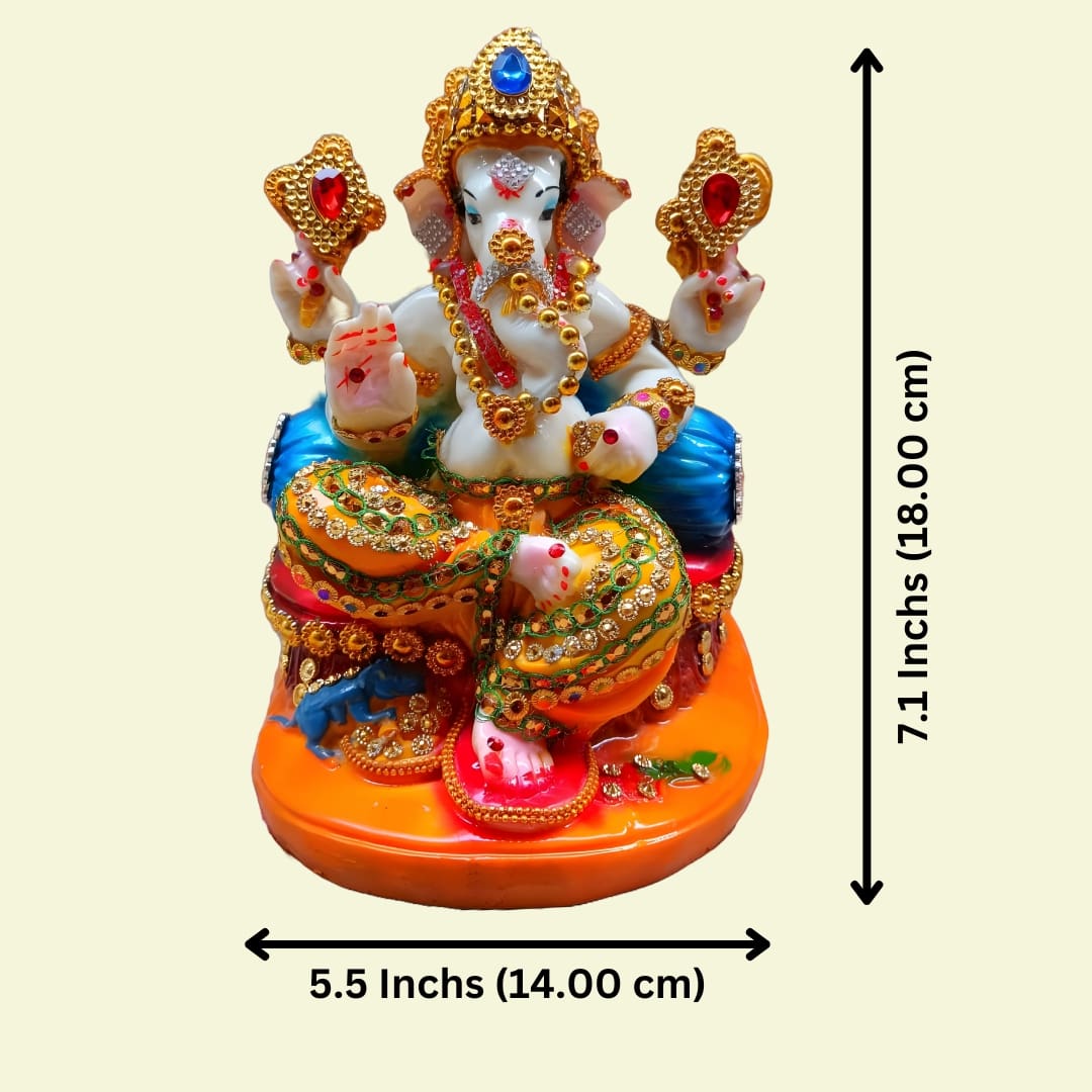 Antique Chowki Ganesha (Laddu Gopal) Sculpture | EnamorarDecor