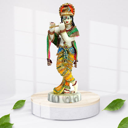 Standing Lord Krishna Playing Flute Statue | EnamorarDecor