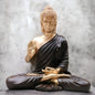 Antique 2 Feet Brown Meditating Buddha Idol Sculpture | EnamorarDecor