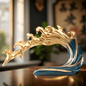 PAGASUS Blue 7 Horses Polyresin Showpiece | EnamorarDecor