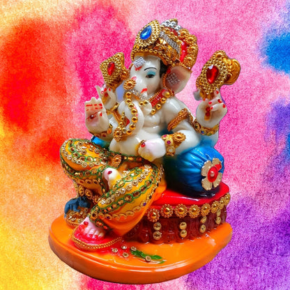 Antique Chowki Ganesha (Laddu Gopal) Sculpture | EnamorarDecor